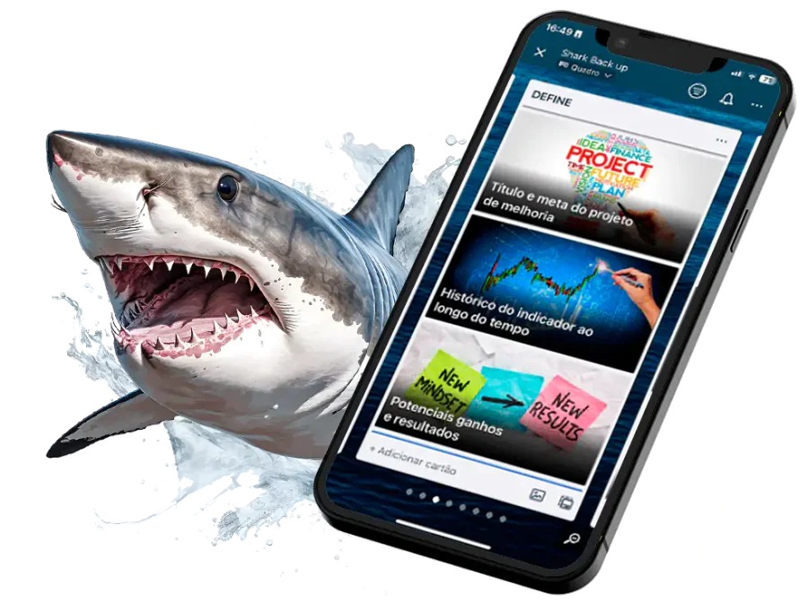 SHARK App, gestão de projetos DMAIC no celular